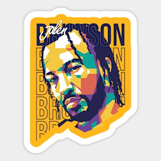 Dynamic Dunker: Jalen Brunson WPAP Tee Sticker